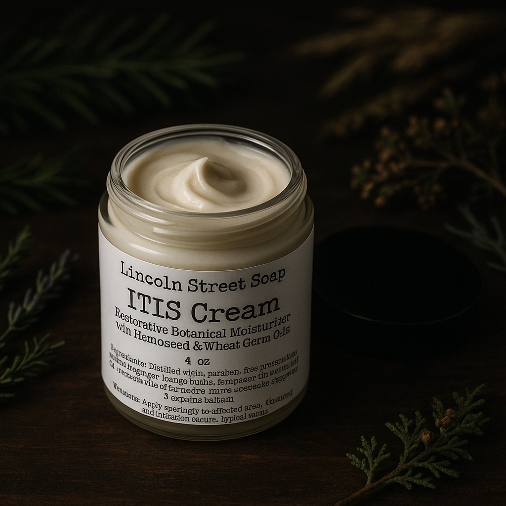 ITIS Cream – Restorative Botanical Moisturizer with Hempseed & Wheat Germ Oils | 4 oz