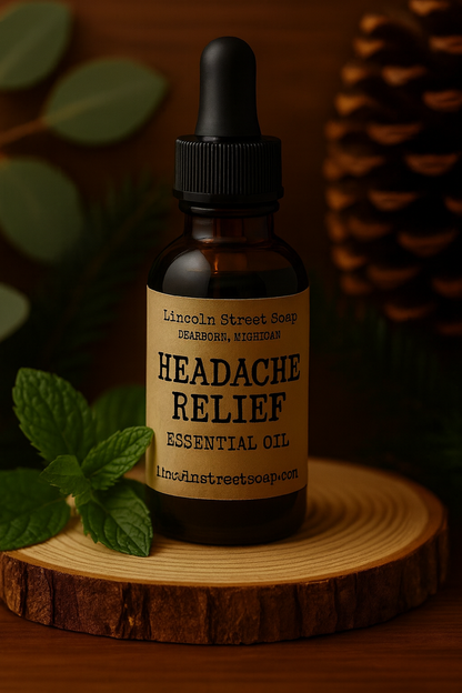 Headache Relief Aromatherapy – Natural Tension & Stress Support by Lincoln Street Soap Co.