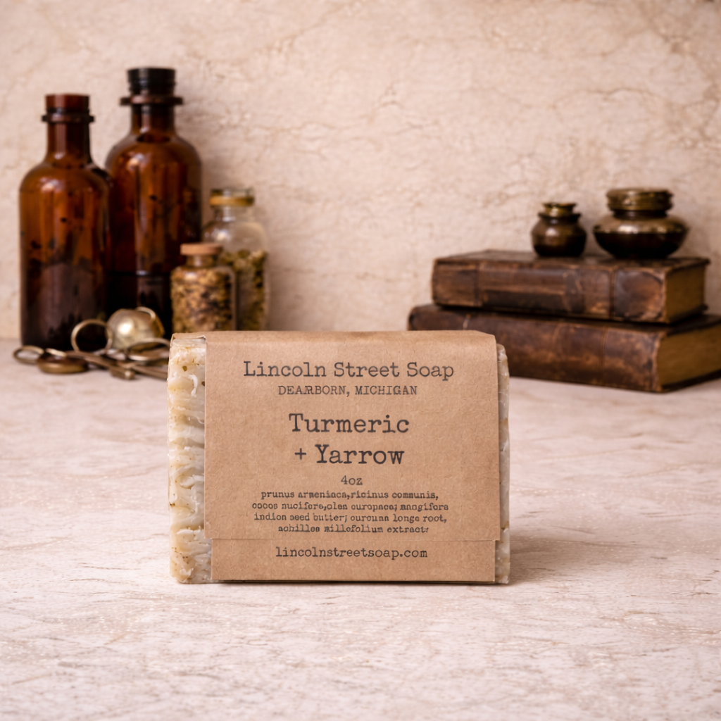 Turmeric & Yarrow Soap – Calming Herbal Skin-Soothing Bar