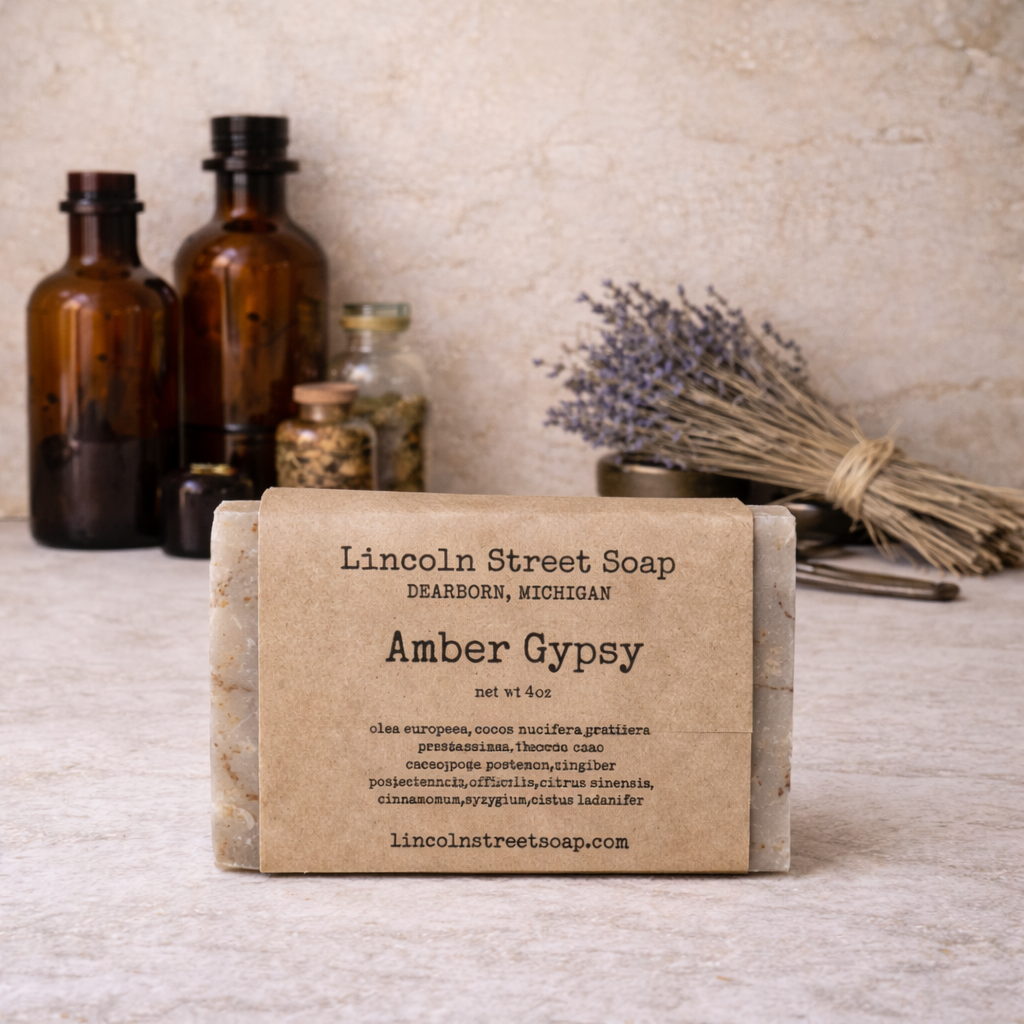 Amber Gypsy Artisan Bar Soap | Patchouli, Mandarin, Amber & Warm Spice