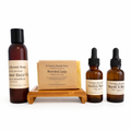 The Hair Ritual | Botanical Hair Care Set – Shampoo Bar, Hair Oil, Scalp Serum & Hair Serum