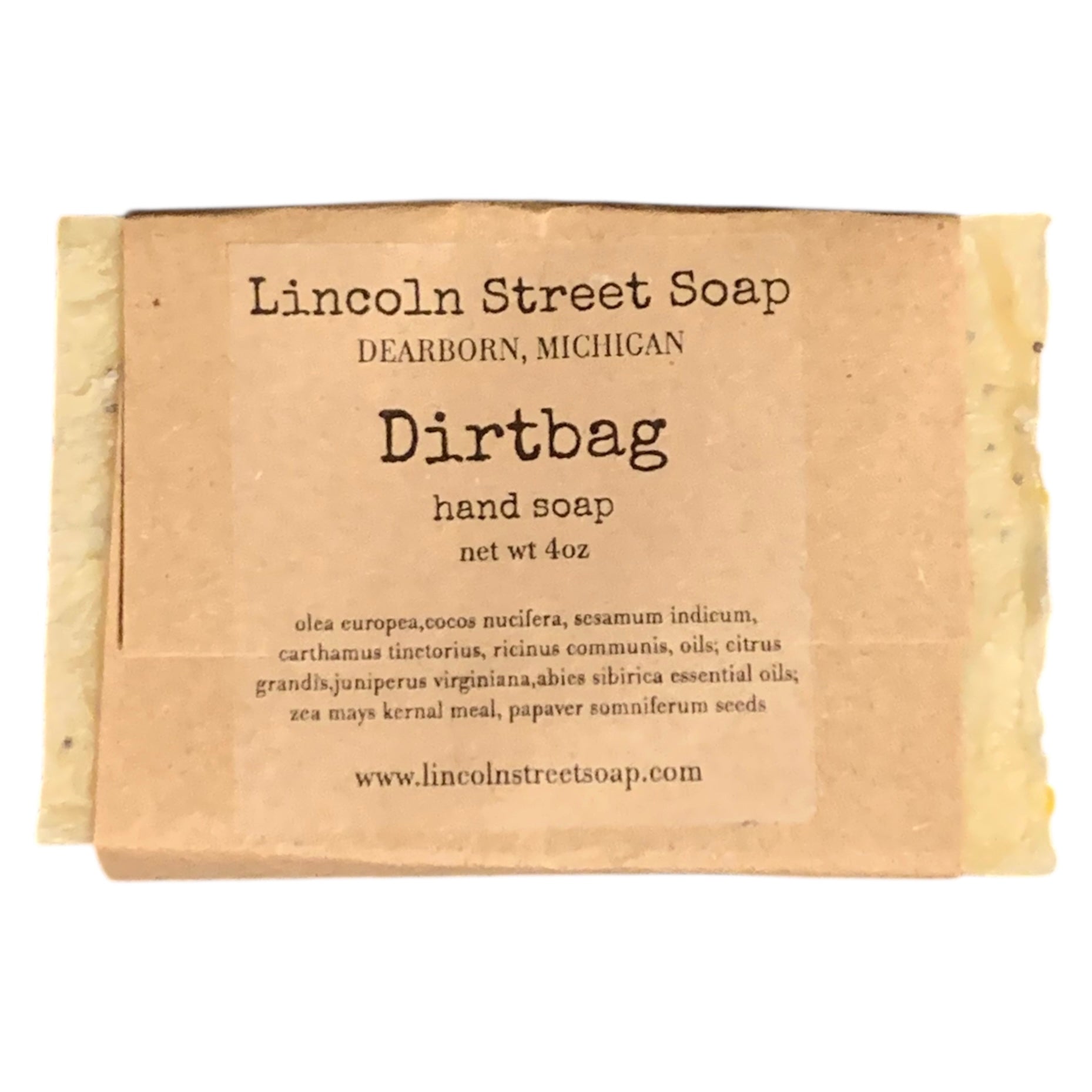 Dirtbag Exfoliating Hand Soap for Gardeners & Mechanics – Cornmeal & Poppy Seed Scrub with Cedarwood, Grapefruit & Fir