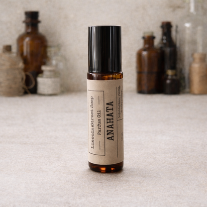 Anahata Heart Chakra Gift Set | Anatomical Heart Soap (1 oz) & Parfum Roller (10 ml)