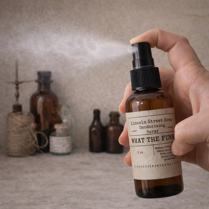What the Funk Deodorizing Room & Linen Spray | Natural Odor Eliminator with Essential Oils