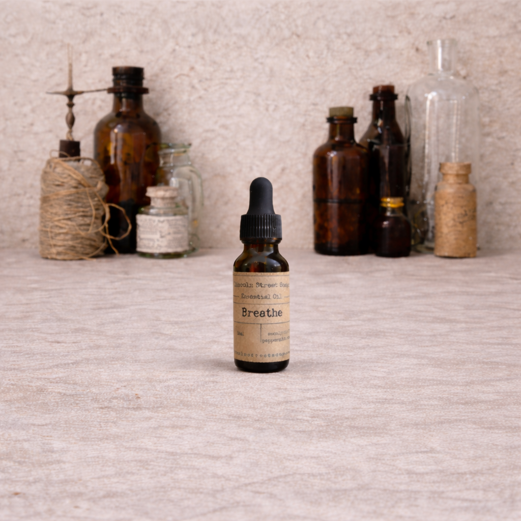 Breathe Essential Oil – Lemon, Peppermint, Rosemary & Eucalyptus for Respiratory Support