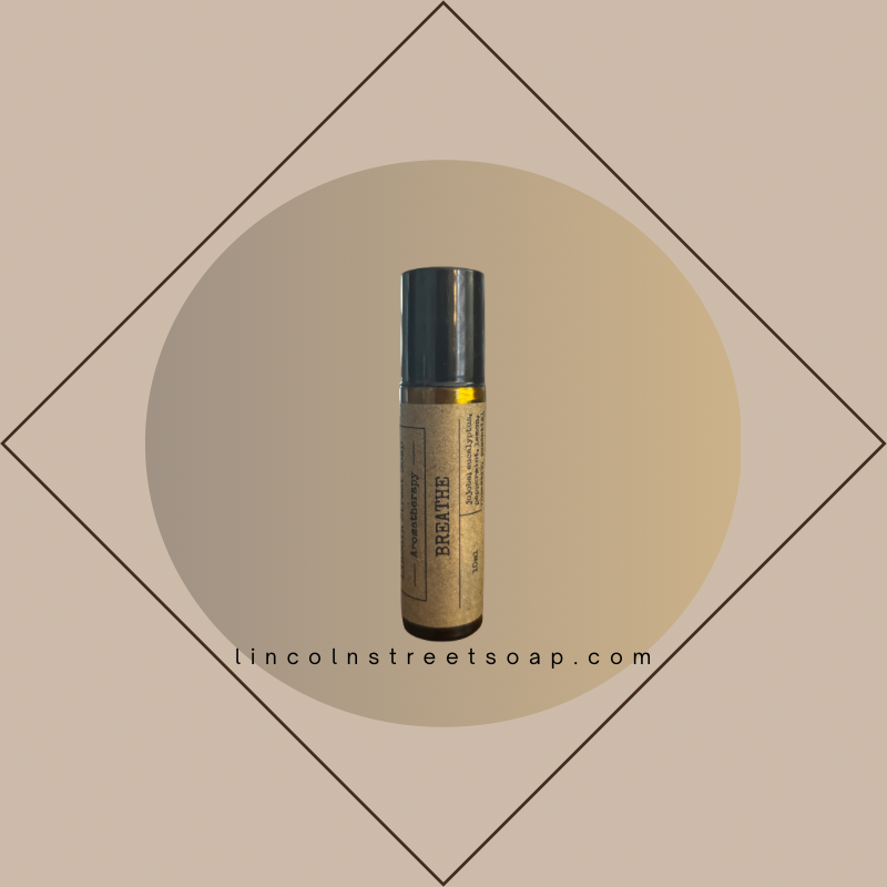 Breathe Essential Oil & Jojoba Blend – Lemon, Peppermint, Rosemary & Eucalyptus for Respiratory Support