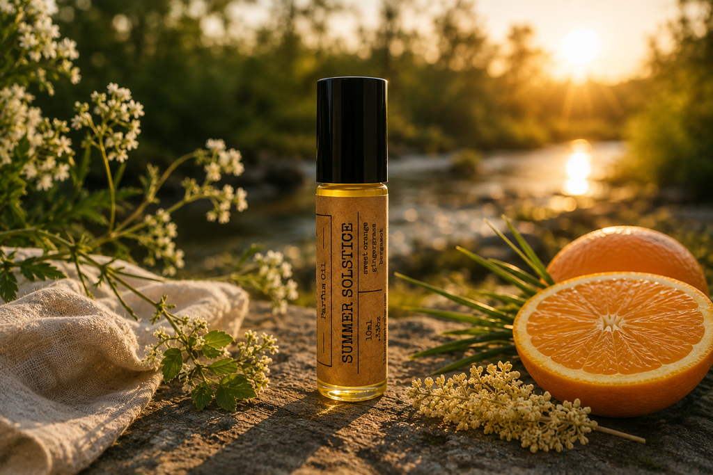 Summer Solstice Parfum Oil | Citrus & Frankincense Botanical Perfume Roller