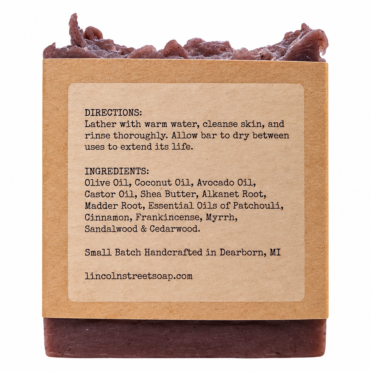 Sorcerer’s Brew Bar Soap – Patchouli, Frankincense & Myrrh Botanical Hot Process Soap | 4 oz
