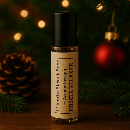 Muscle Relaxer Aromatherapy Blend – Wintergreen • Peppermint • Chamomile • Eucalyptus • Camphor • Clove • Myrrh