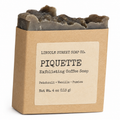 Piquette | Pumice & Patchouli Soap | Exfoliating Handmade Coffee Scrub Bar with Olive, Babassu & Macadamia Oils | 4 oz