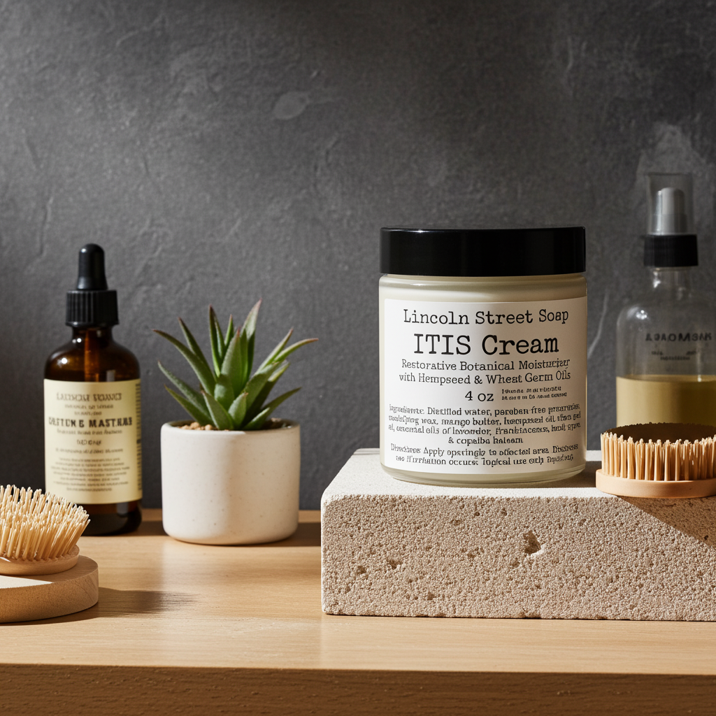 ITIS Cream – Restorative Botanical Moisturizer with Hempseed & Wheat Germ Oils | 4 oz