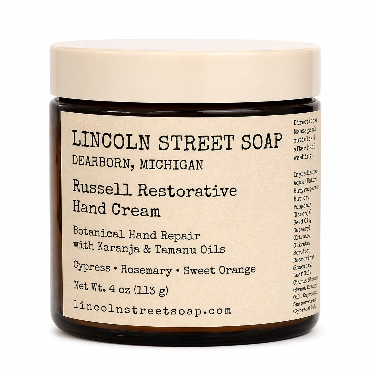 Russell Restorative Hand Cream | Deep Repair Botanical Hand Balm