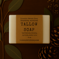 Tallow Bar Soap – Unscented Gentle Cleansing Bar for Sensitive Skin | Moisturizing & Fragrance-Free