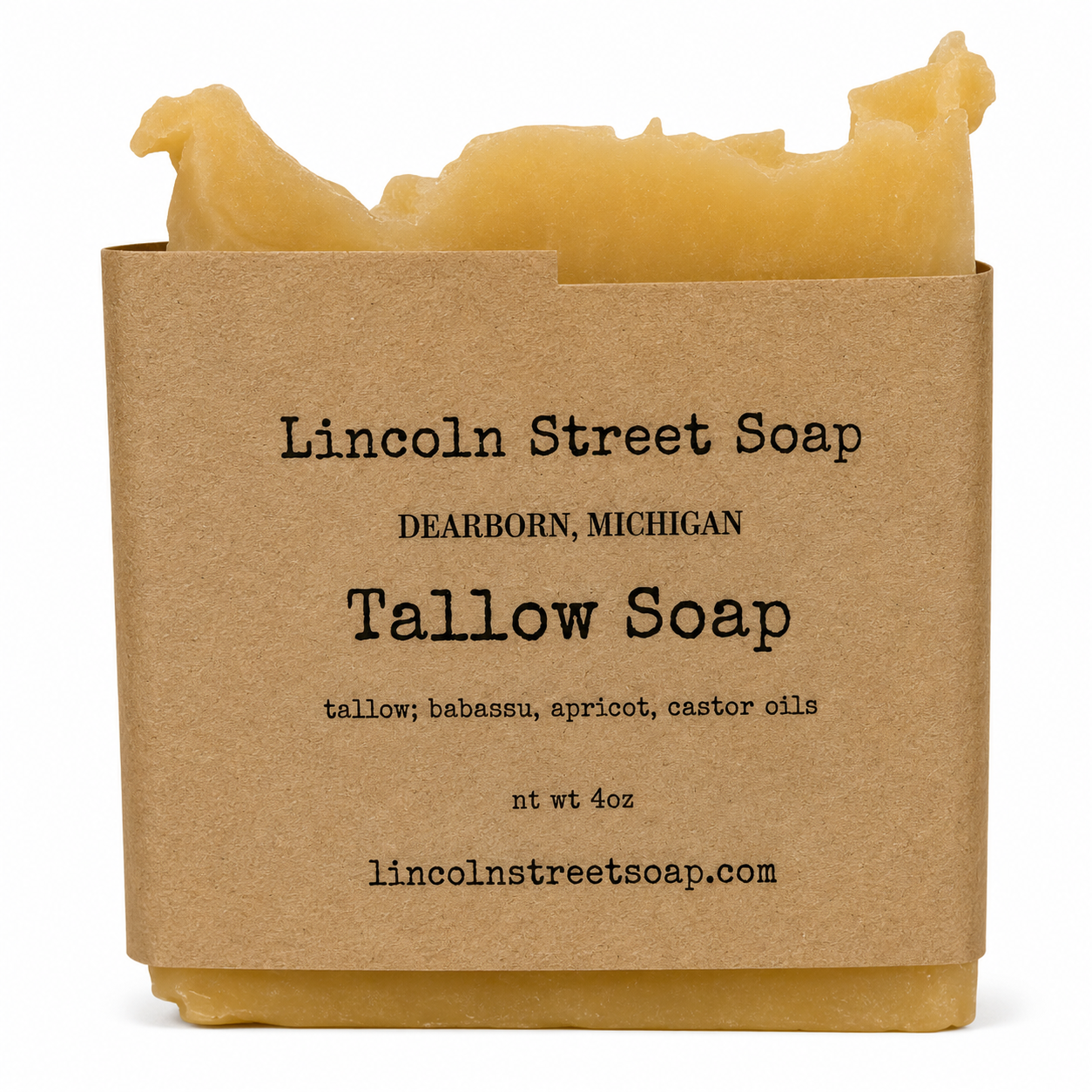 Tallow Bar Soap – Unscented Gentle Cleansing Bar for Sensitive Skin | Moisturizing & Fragrance-Free