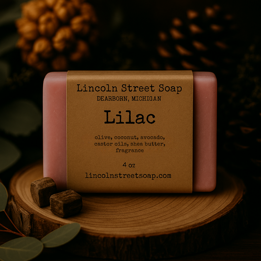 Lilac Bar Soap – Moisturizing Handmade Soap with Shea Butter & Plant Oils